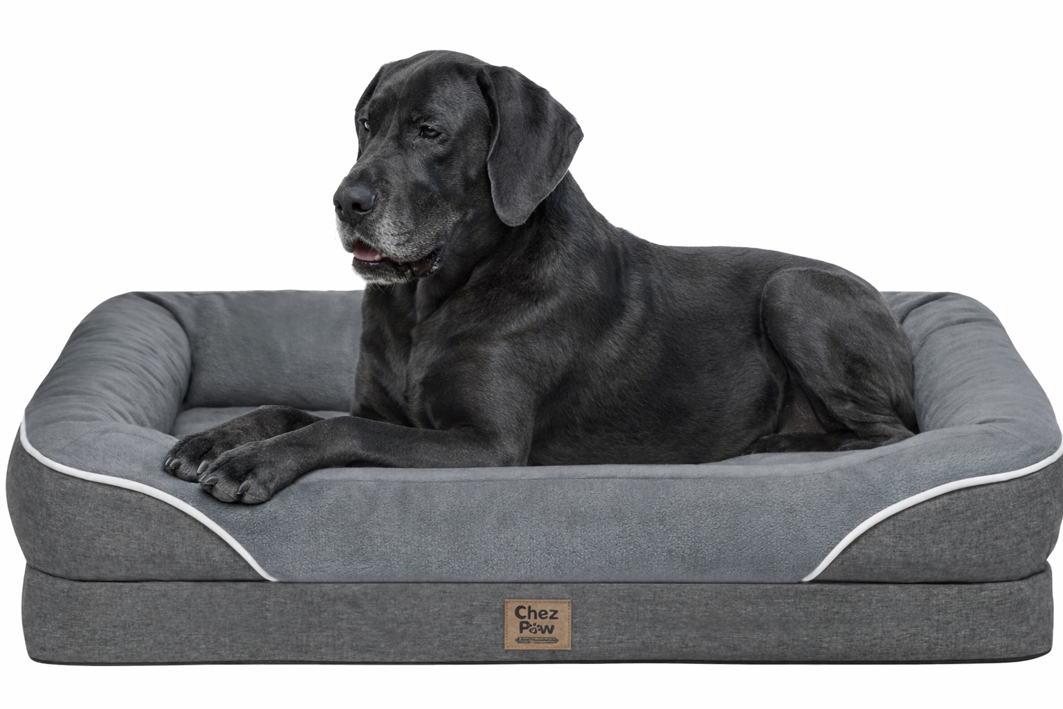 Large orthopedic dog bed suitable for Great Danes