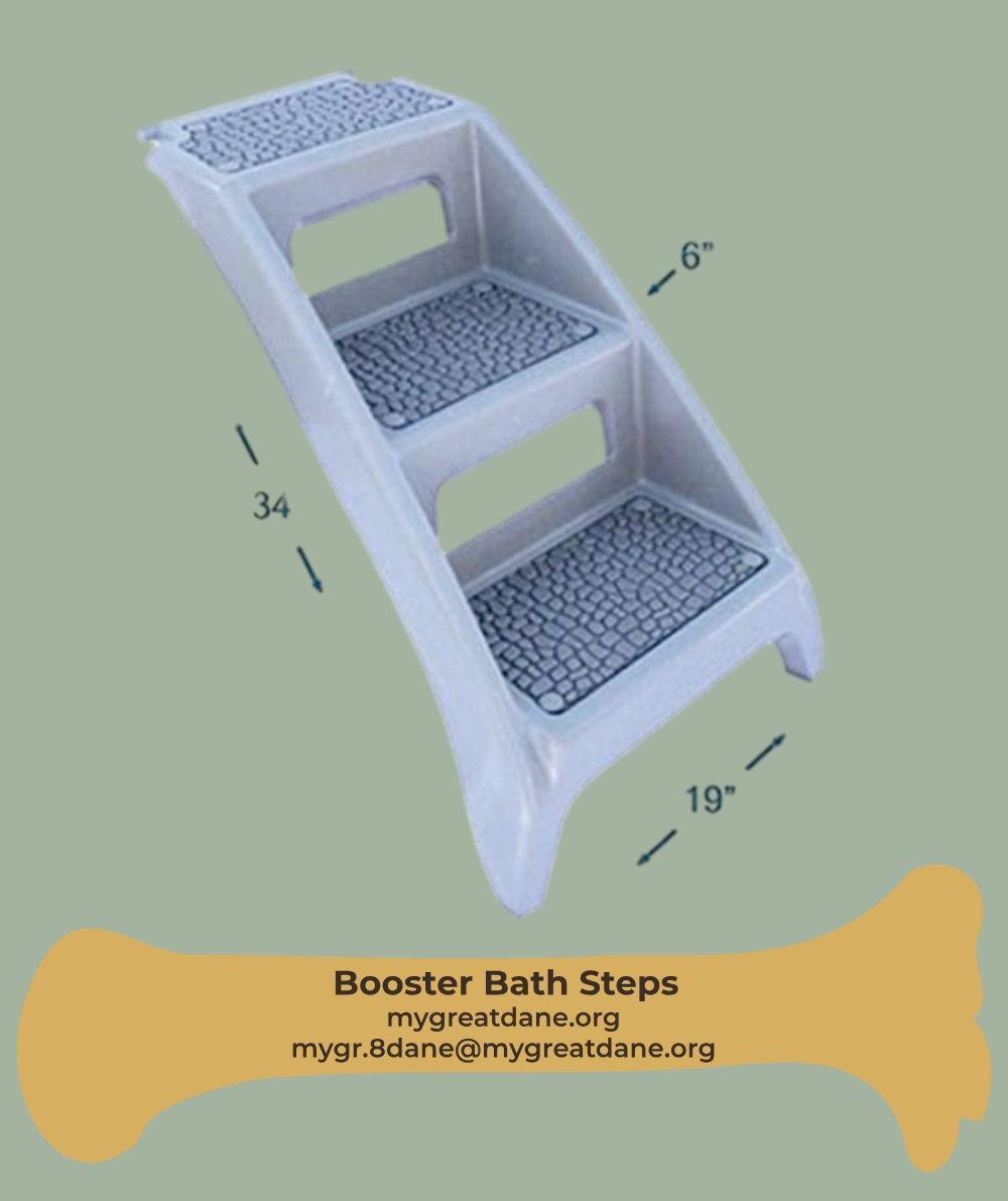 Booster Bath steps for easier access to an elevated dog bath