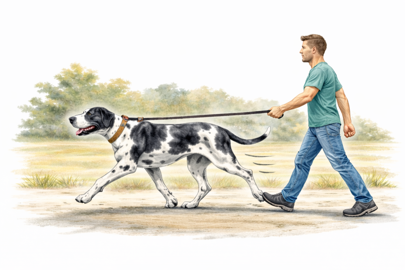 Great Dane Leash Training