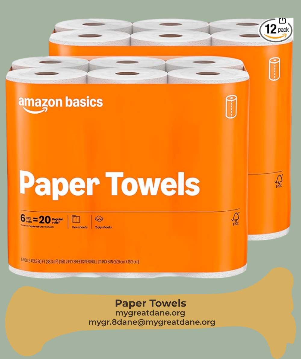 Great Dane Training Potty Paper Towels