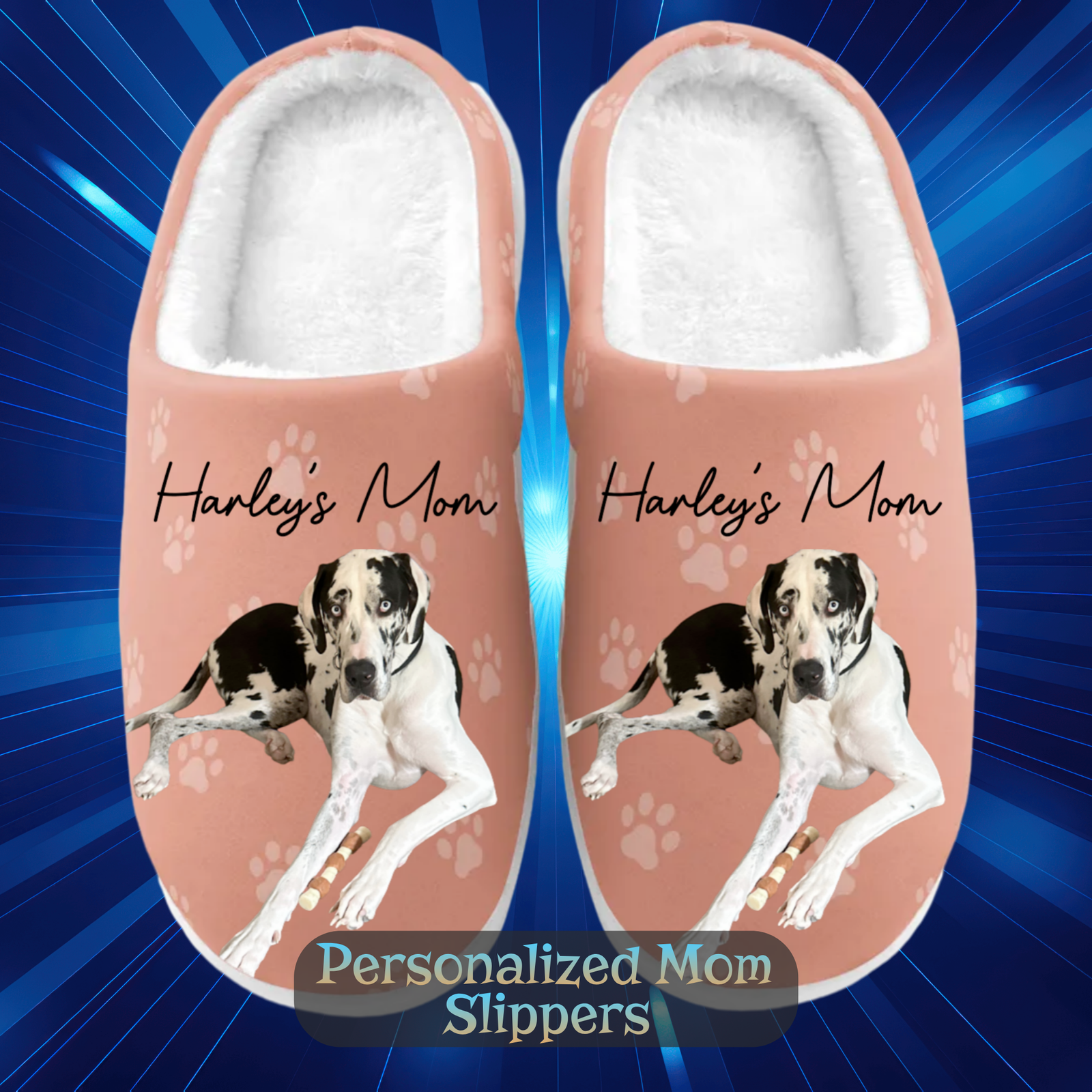 Great Dane Mom Slippers