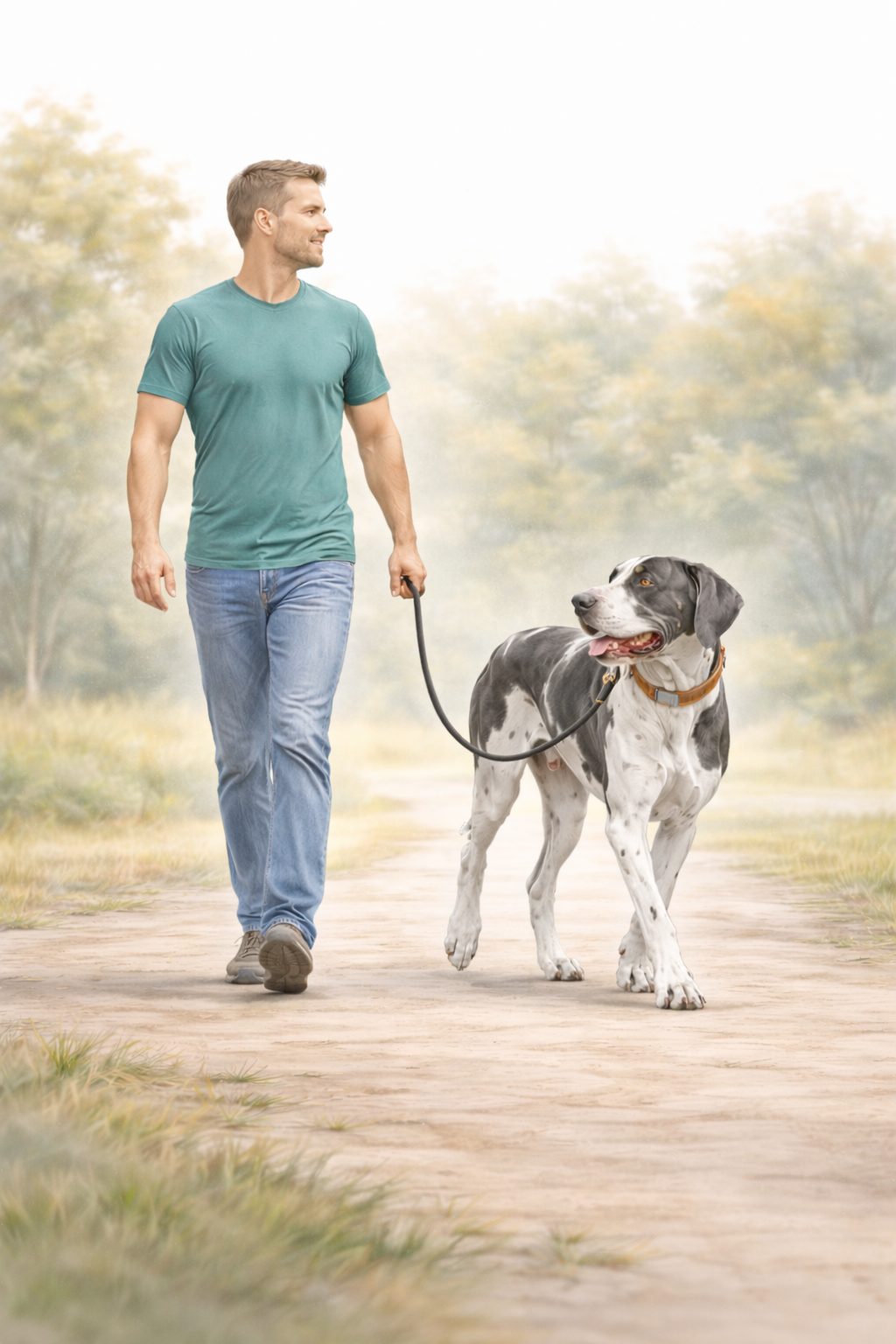 Great Dane Leash Training