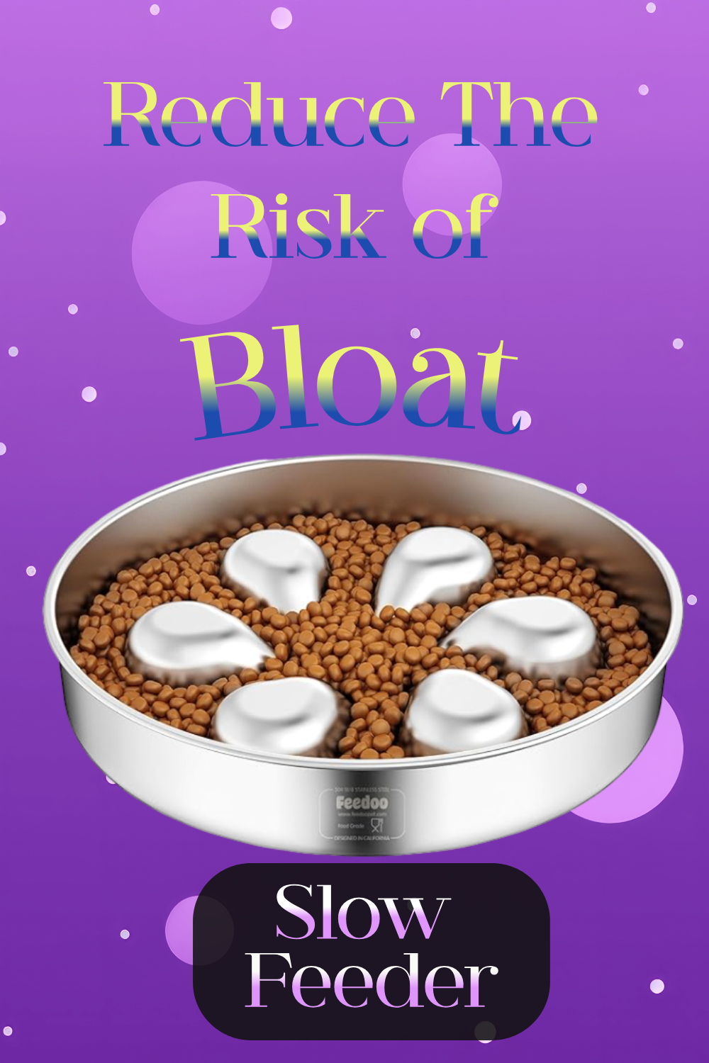 Slow feeder bowl for Great Danes